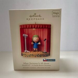 Hallmark ornament, What Christmas Is All About, PEANUTS Charlie Brown Christmas